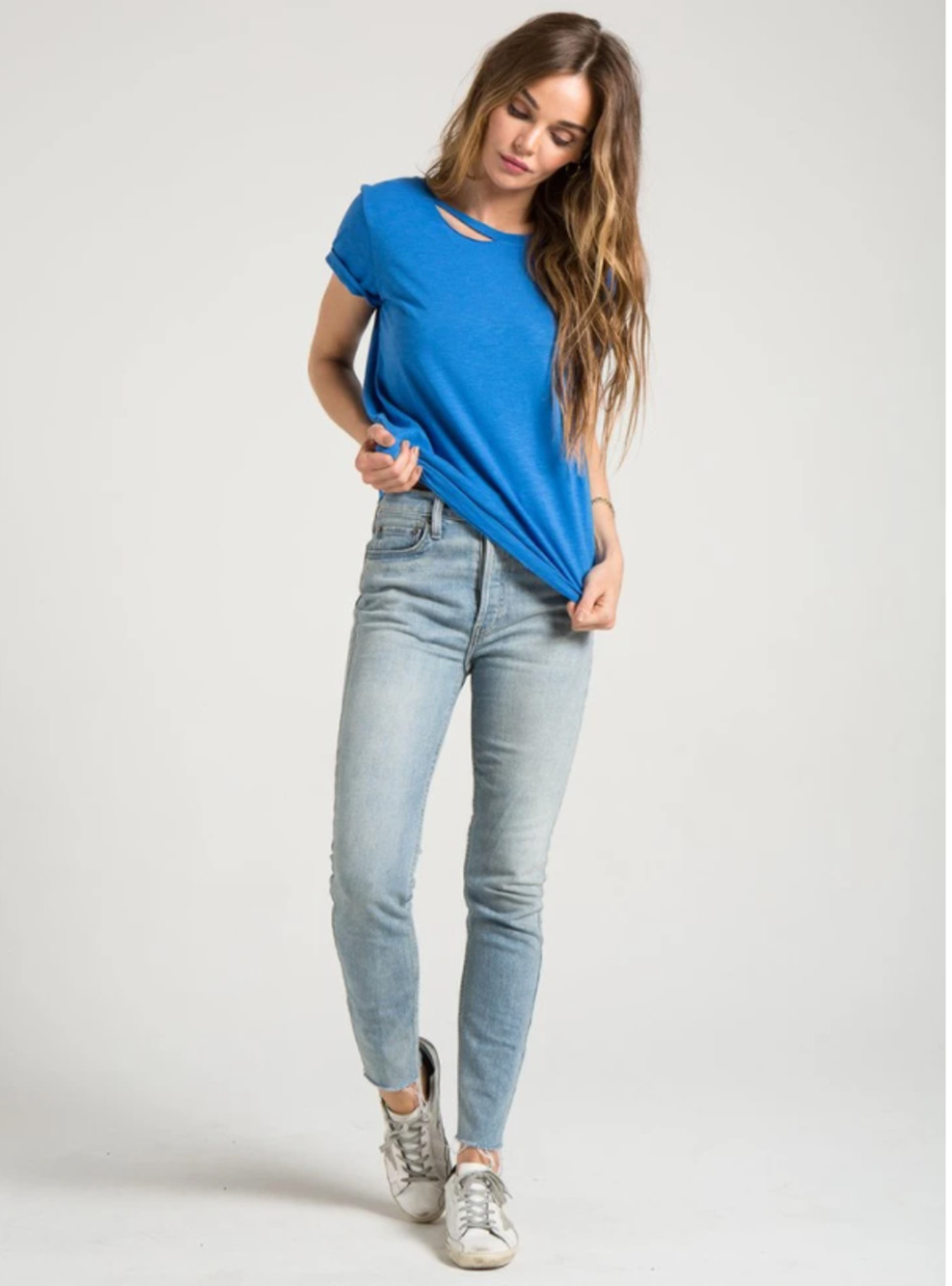 N:PHILANTHROPY Harlow BFF Tee Shirt in Palace Blue // L